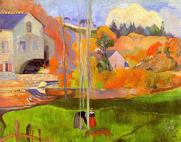 Paul Gauguin Breton Landscape oil painting image